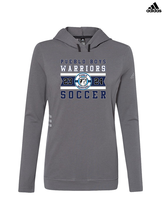 Pueblo Boys Soccer Stamp - Womens Adidas Hoodie