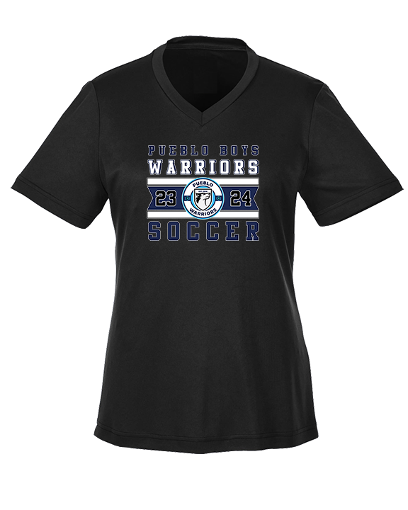 Pueblo Boys Soccer Stamp - Womens Performance Shirt