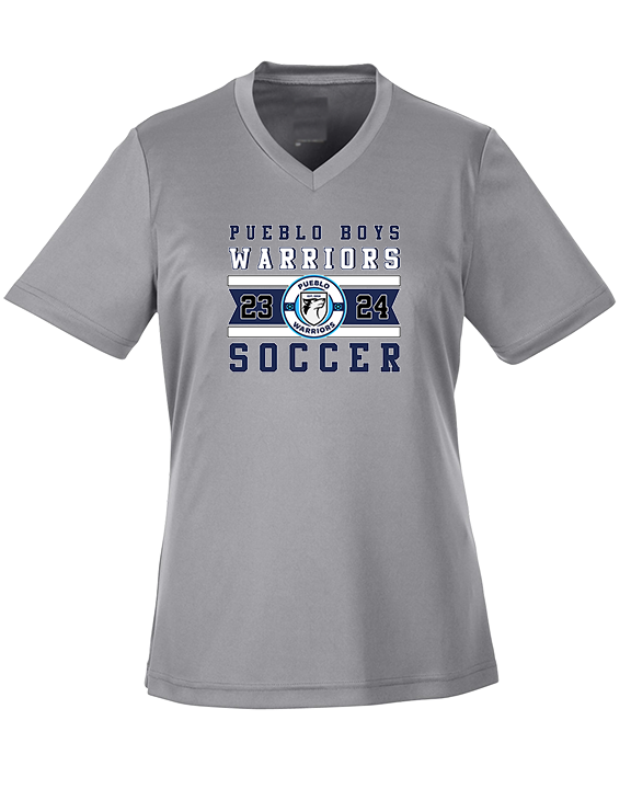 Pueblo Boys Soccer Stamp - Womens Performance Shirt