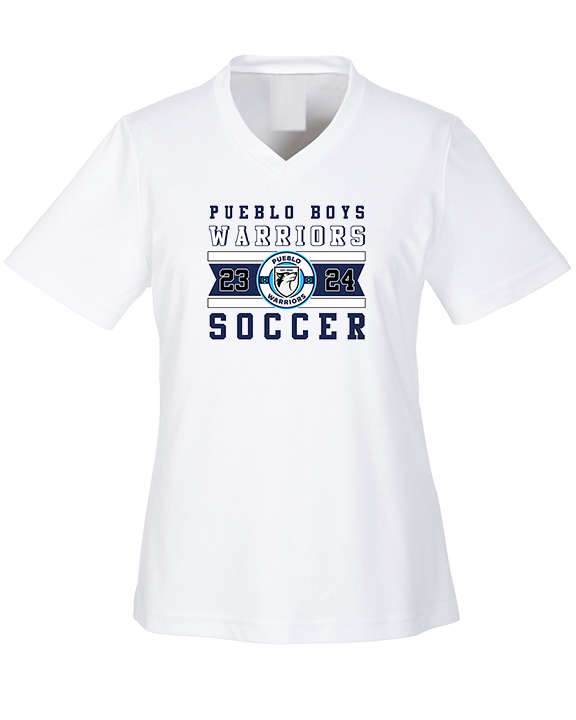 Pueblo Boys Soccer Stamp - Womens Performance Shirt