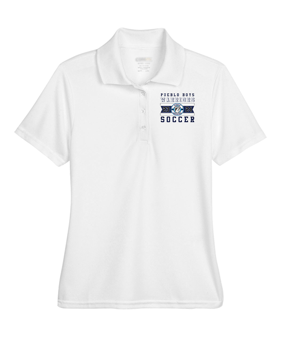 Pueblo Boys Soccer Stamp - Womens Polo