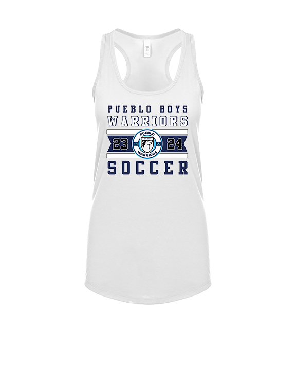 Pueblo Boys Soccer Stamp - Womens Tank Top