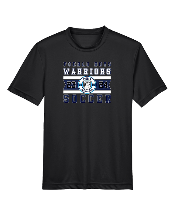 Pueblo Boys Soccer Stamp - Youth Performance Shirt