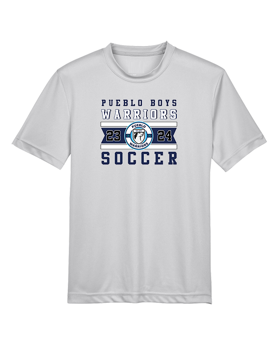 Pueblo Boys Soccer Stamp - Youth Performance Shirt