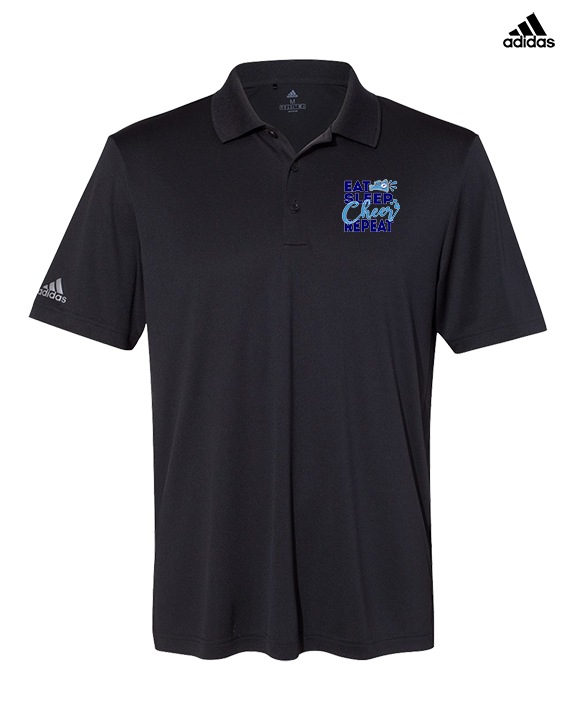 Pueblo HS Cheer Eat Sleep Cheer - Mens Adidas Polo