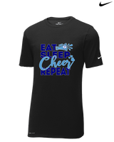 Pueblo HS Cheer Eat Sleep Cheer - Mens Nike Cotton Poly Tee