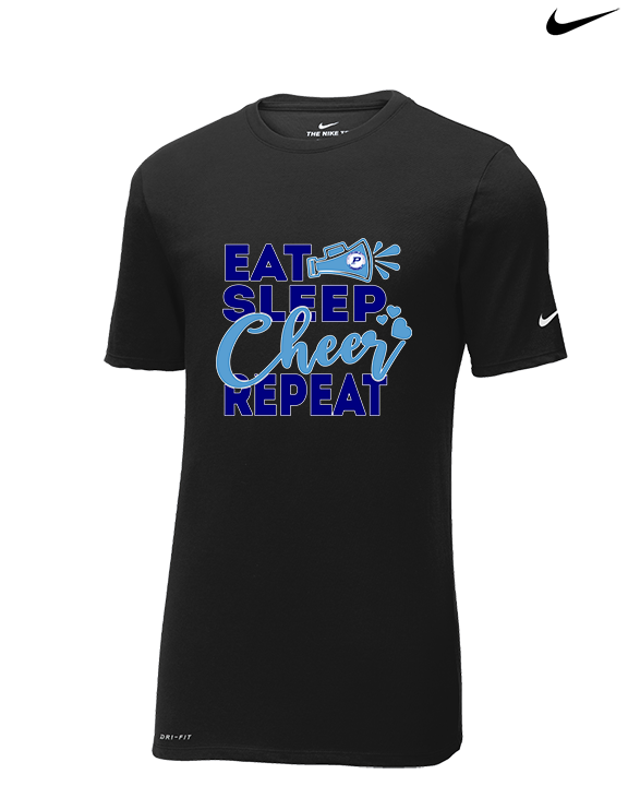 Pueblo HS Cheer Eat Sleep Cheer - Mens Nike Cotton Poly Tee