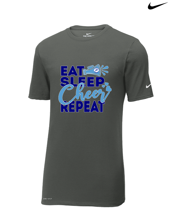 Pueblo HS Cheer Eat Sleep Cheer - Mens Nike Cotton Poly Tee