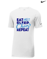 Pueblo HS Cheer Eat Sleep Cheer - Mens Nike Cotton Poly Tee