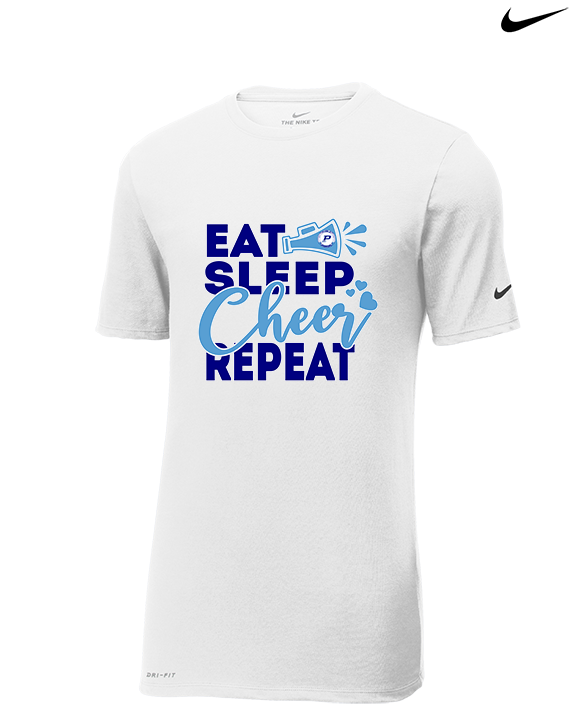 Pueblo HS Cheer Eat Sleep Cheer - Mens Nike Cotton Poly Tee