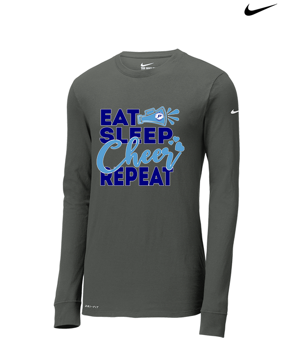 Pueblo HS Cheer Eat Sleep Cheer - Mens Nike Longsleeve