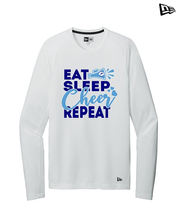 Pueblo HS Cheer Eat Sleep Cheer - New Era Performance Long Sleeve