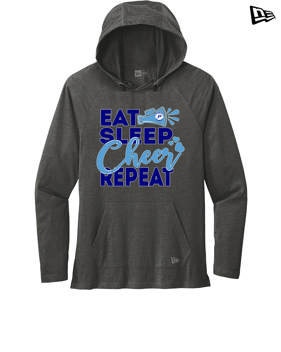 Pueblo HS Cheer Eat Sleep Cheer - New Era Tri-Blend Hoodie