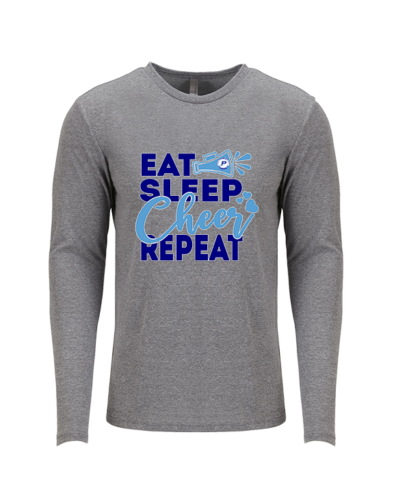 Pueblo HS Cheer Eat Sleep Cheer - Tri-Blend Long Sleeve