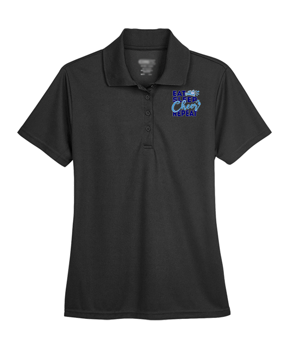 Pueblo HS Cheer Eat Sleep Cheer - Womens Polo