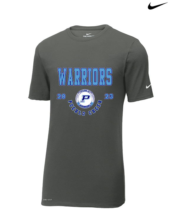 Pueblo HS Cheer Swoop - Mens Nike Cotton Poly Tee