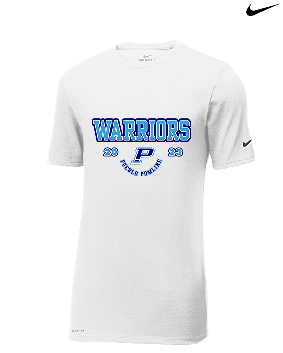 Pueblo HS Cheer Swoop - Mens Nike Cotton Poly Tee