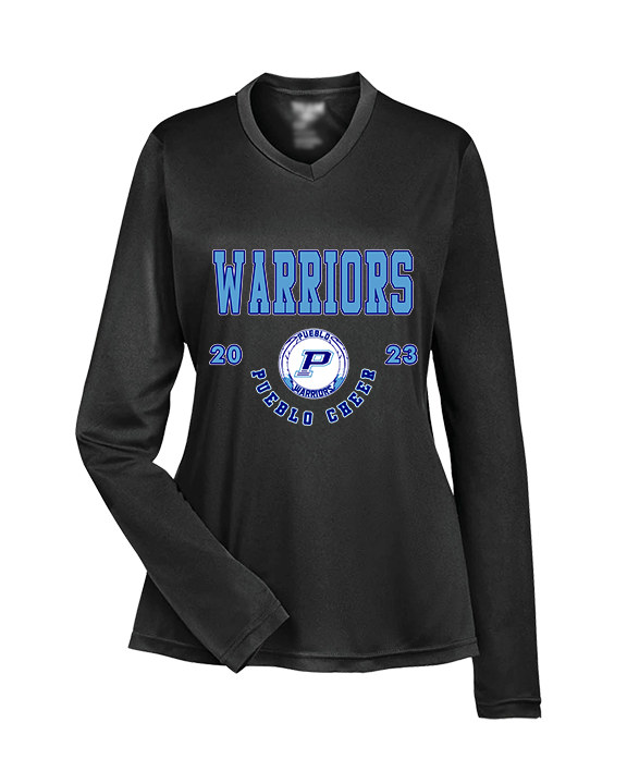 Pueblo HS Cheer Swoop - Womens Performance Longsleeve