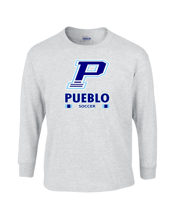 Pueblo HS Girls Soccer Stacked - Cotton Longsleeve