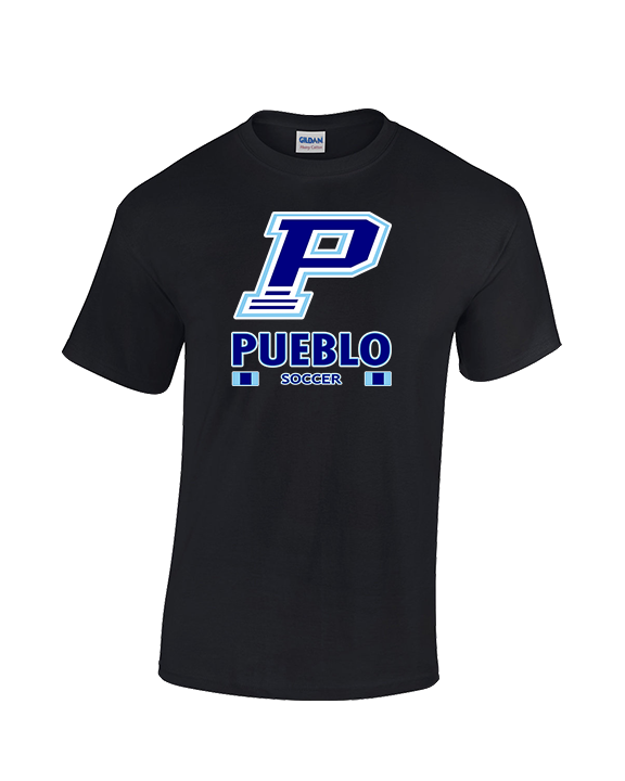 Pueblo HS Girls Soccer Stacked - Cotton T-Shirt