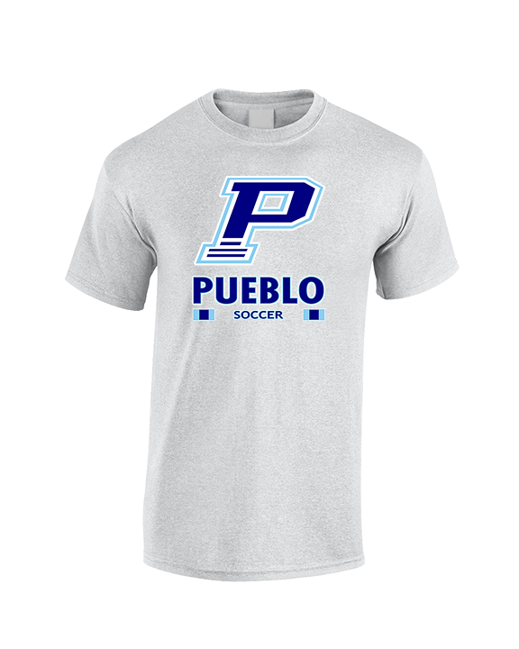 Pueblo HS Girls Soccer Stacked - Cotton T-Shirt