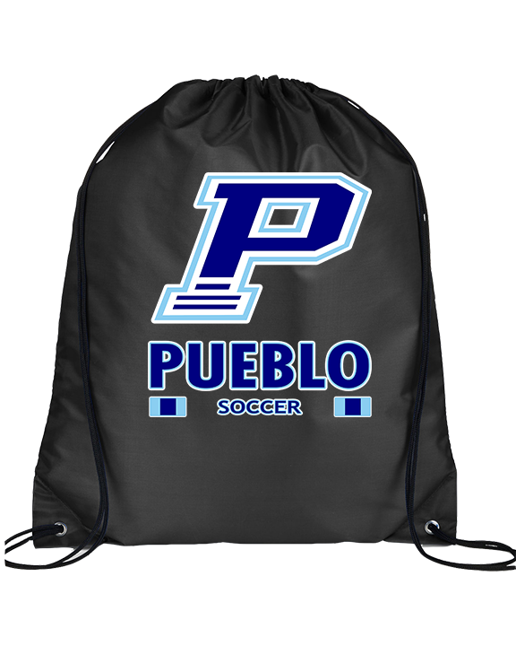 Pueblo HS Girls Soccer Stacked - Drawstring Bag