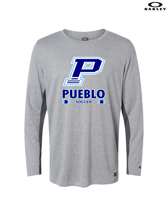 Pueblo HS Girls Soccer Stacked - Mens Oakley Longsleeve