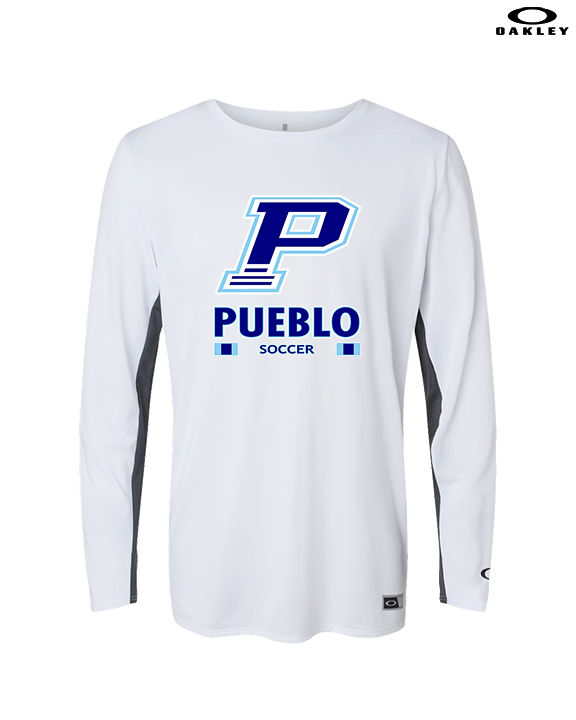 Pueblo HS Girls Soccer Stacked - Mens Oakley Longsleeve