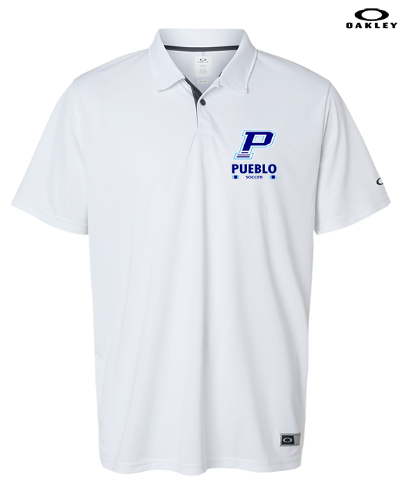 Pueblo HS Girls Soccer Stacked - Mens Oakley Polo