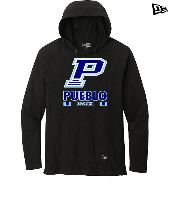 Pueblo HS Girls Soccer Stacked - New Era Tri-Blend Hoodie