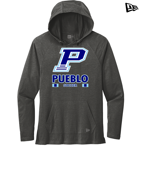 Pueblo HS Girls Soccer Stacked - New Era Tri-Blend Hoodie