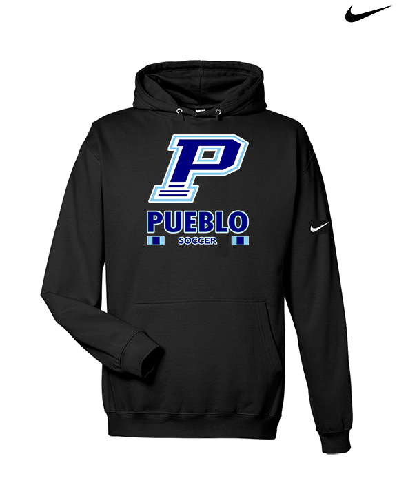 Pueblo HS Girls Soccer Stacked - Nike Club Fleece Hoodie