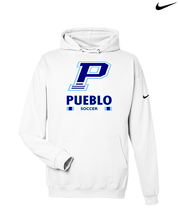 Pueblo HS Girls Soccer Stacked - Nike Club Fleece Hoodie