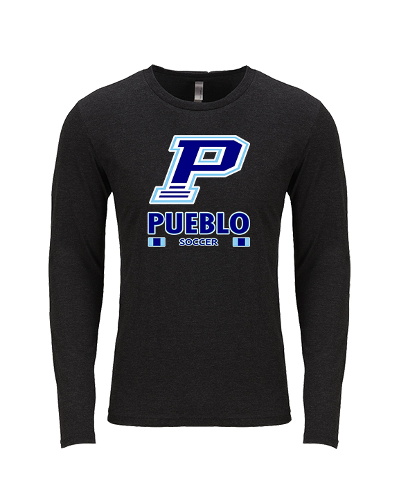 Pueblo HS Girls Soccer Stacked - Tri-Blend Long Sleeve