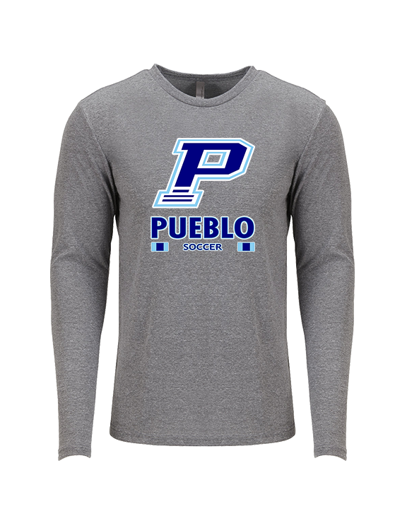 Pueblo HS Girls Soccer Stacked - Tri-Blend Long Sleeve