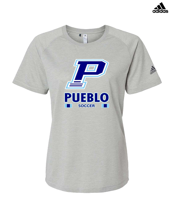 Pueblo HS Girls Soccer Stacked - Womens Adidas Performance Shirt