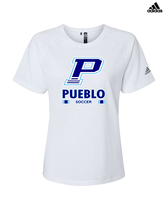 Pueblo HS Girls Soccer Stacked - Womens Adidas Performance Shirt