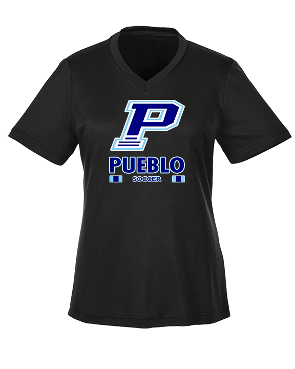 Pueblo HS Girls Soccer Stacked - Womens Performance Shirt