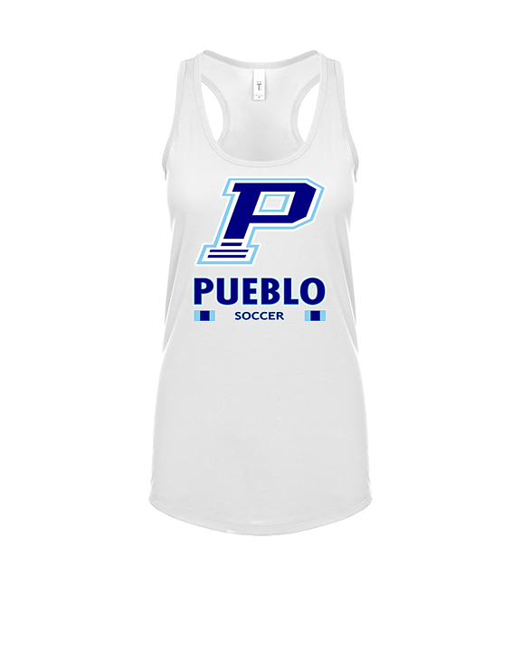 Pueblo HS Girls Soccer Stacked - Womens Tank Top