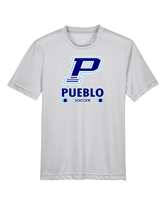 Pueblo HS Girls Soccer Stacked - Youth Performance Shirt