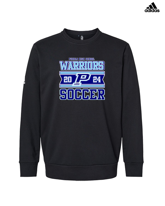 Pueblo HS Girls Soccer Stamp - Mens Adidas Crewneck