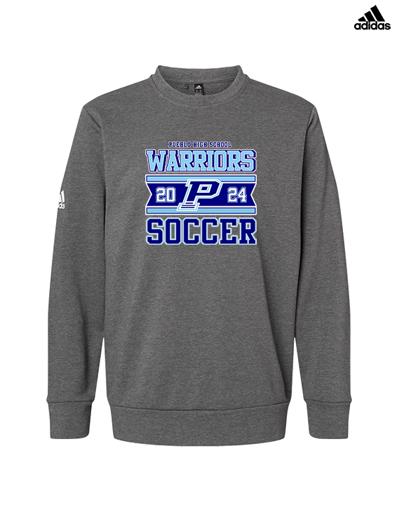 Pueblo HS Girls Soccer Stamp - Mens Adidas Crewneck