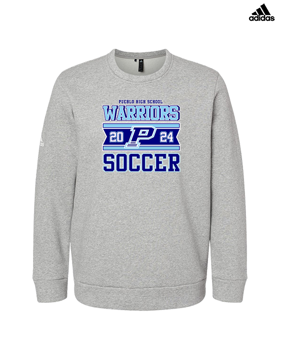 Pueblo HS Girls Soccer Stamp - Mens Adidas Crewneck