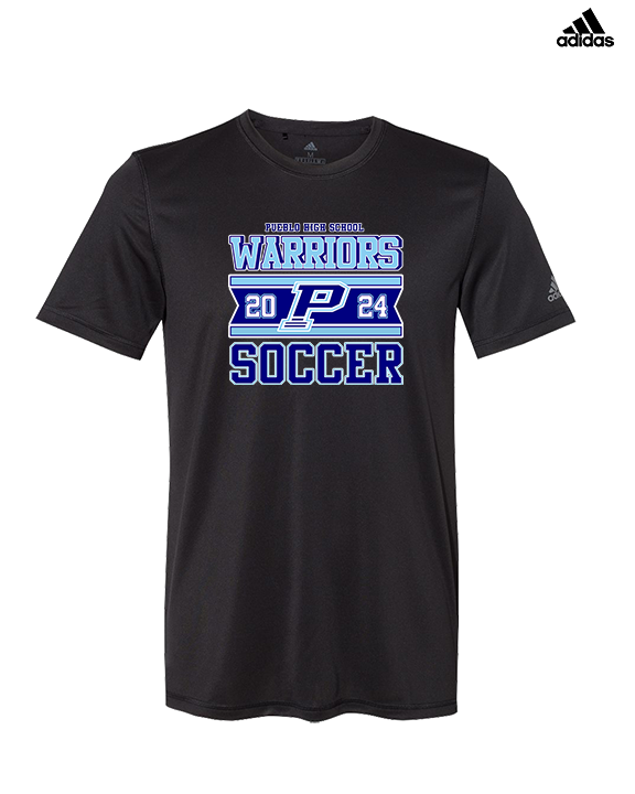 Pueblo HS Girls Soccer Stamp - Mens Adidas Performance Shirt