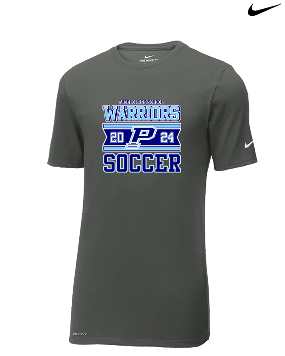 Pueblo HS Girls Soccer Stamp - Mens Nike Cotton Poly Tee