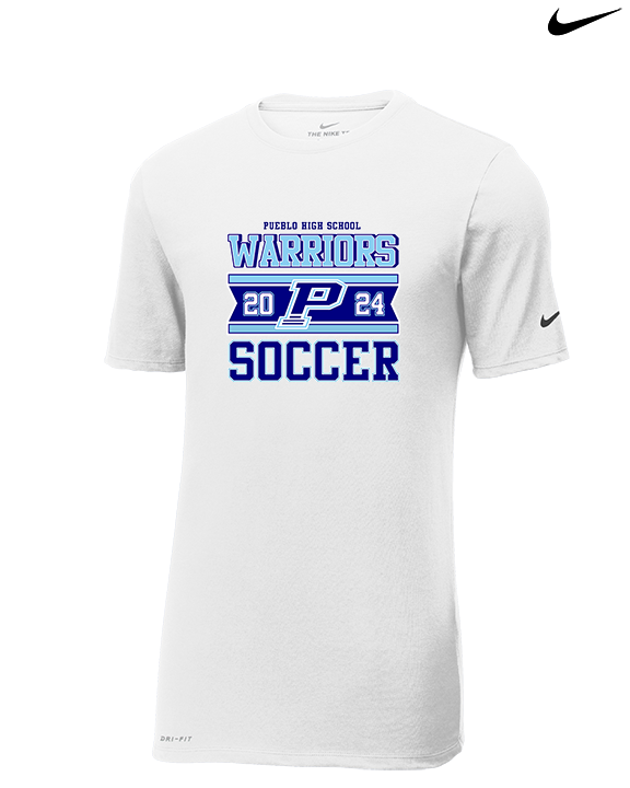 Pueblo HS Girls Soccer Stamp - Mens Nike Cotton Poly Tee