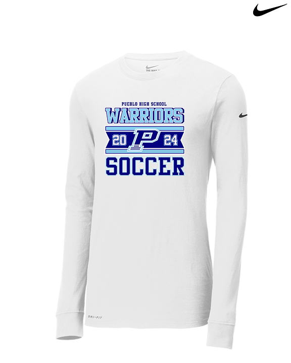 Pueblo HS Girls Soccer Stamp - Mens Nike Longsleeve