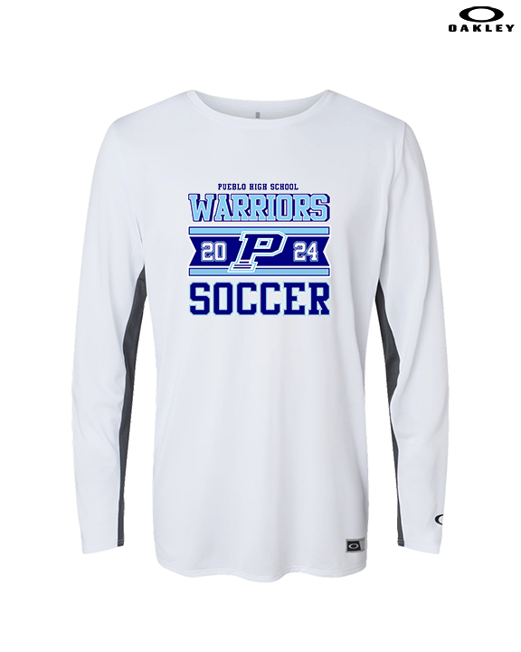 Pueblo HS Girls Soccer Stamp - Mens Oakley Longsleeve