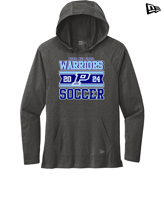 Pueblo HS Girls Soccer Stamp - New Era Tri-Blend Hoodie