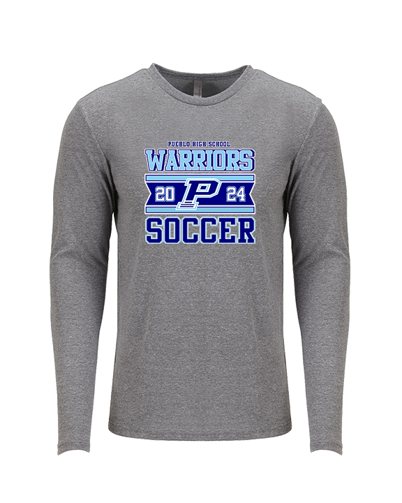 Pueblo HS Girls Soccer Stamp - Tri-Blend Long Sleeve